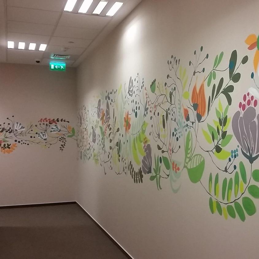 Mural painting office